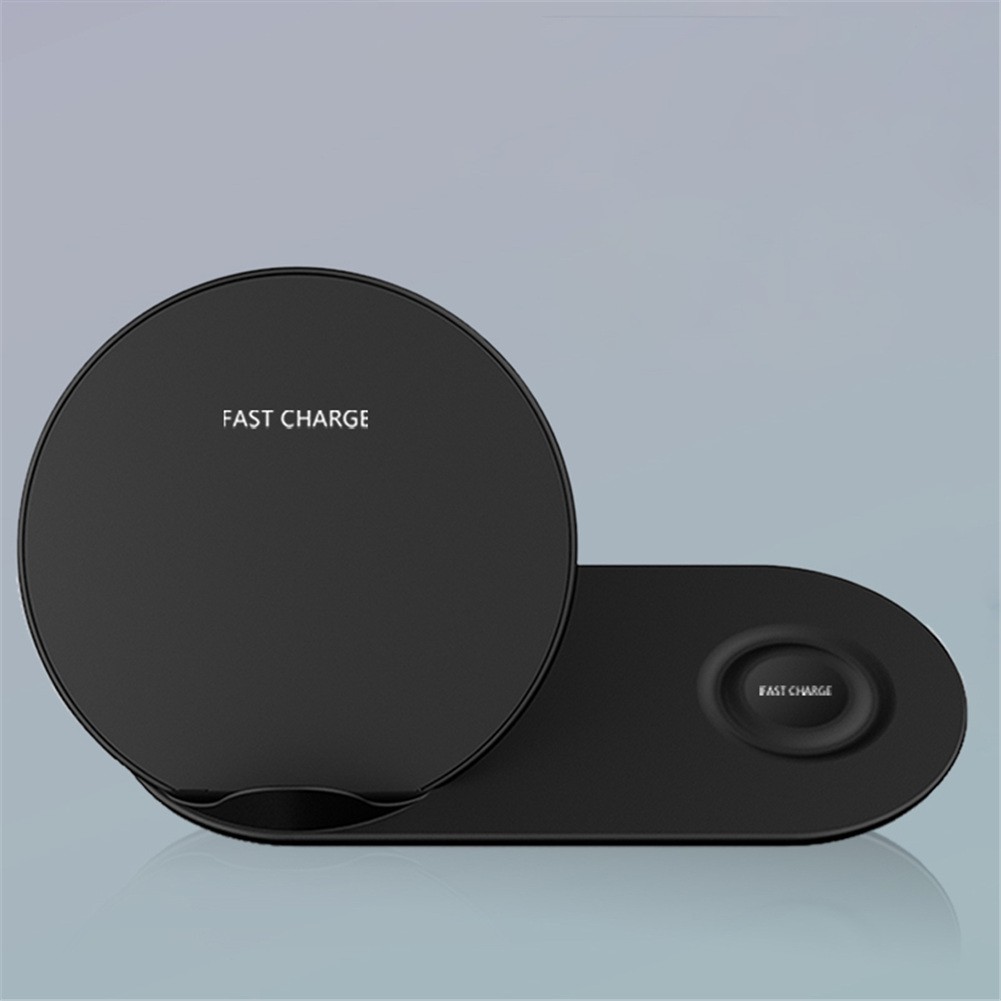 PUR Fast Charging Wireless Charger for Samsung Gear S3 Galaxy Watch iPhone XS 8 Plus Samsung S9 S8