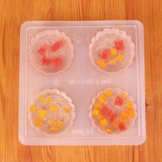 Khuôn Nhựa Làm Bánh Trung Thu / Socola / Cupcake 4 Ngăn Tiện Dụng