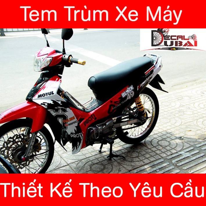 Tem Trùm Sirius Motul Trắng Đỏ