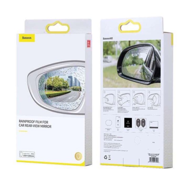 Film 0.15mm dùng cho kính hậu xe ô tô film dán nano chống bám nước mưa Baseus Rainpro