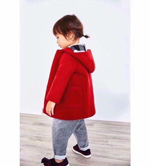 Áo dạ Zara đỏ bé gái