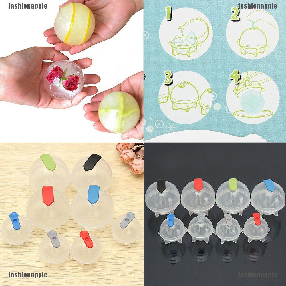 Khuôn Làm Đá 4 Ngăn Hình Cầu