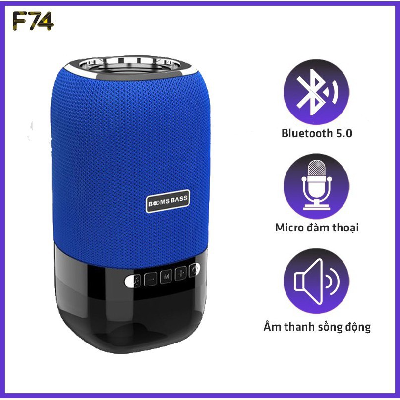 Loa Bluetooth Mini Không Dây Cao Cấp, Loa Boombass L22 Có Đèn Led - Bass Siêu Ấm - Hàng Cực Phẩm, nhỏ gọn tiện lợi/Top