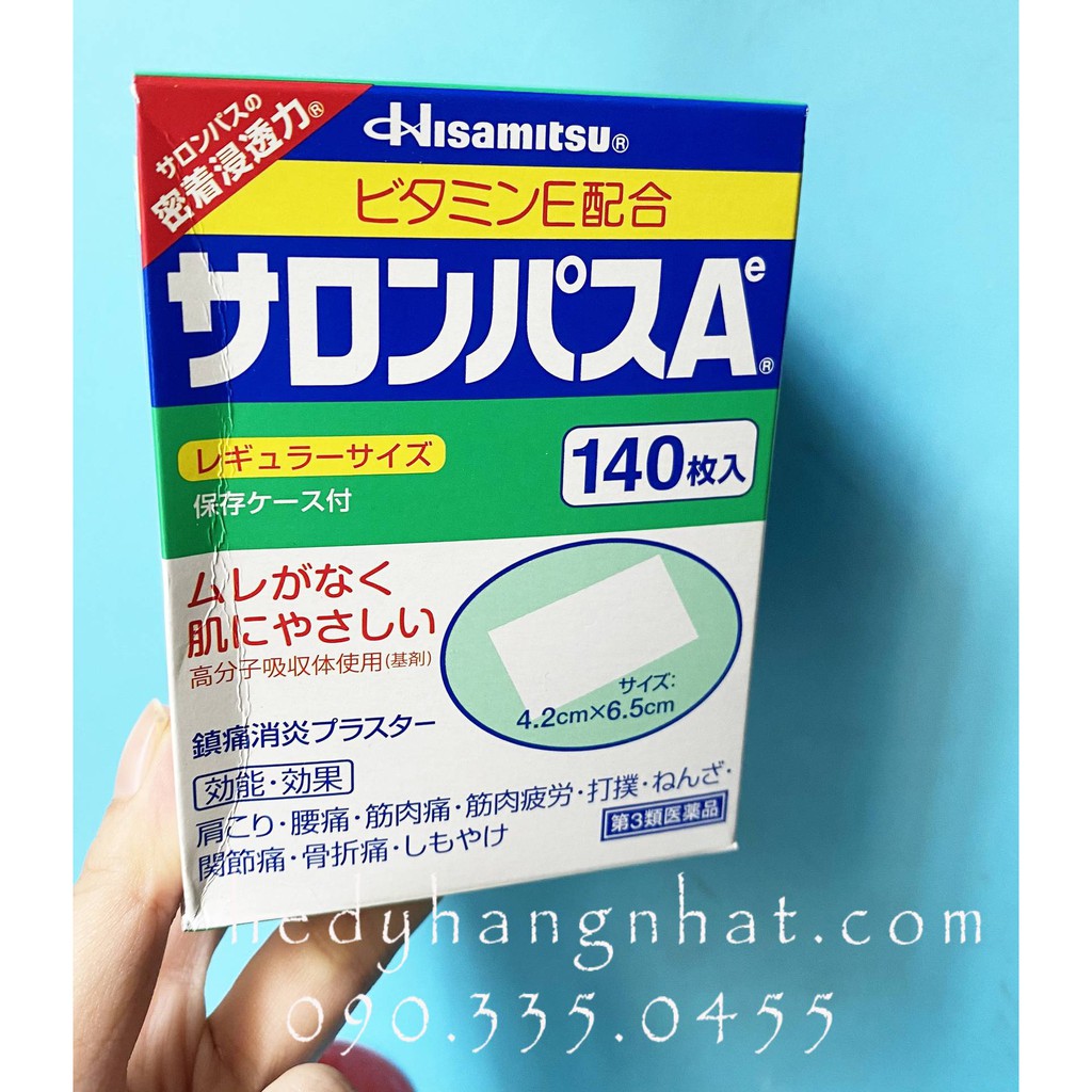 Cao Dán Salonpas Nhật HISAMITSU 140 miếng