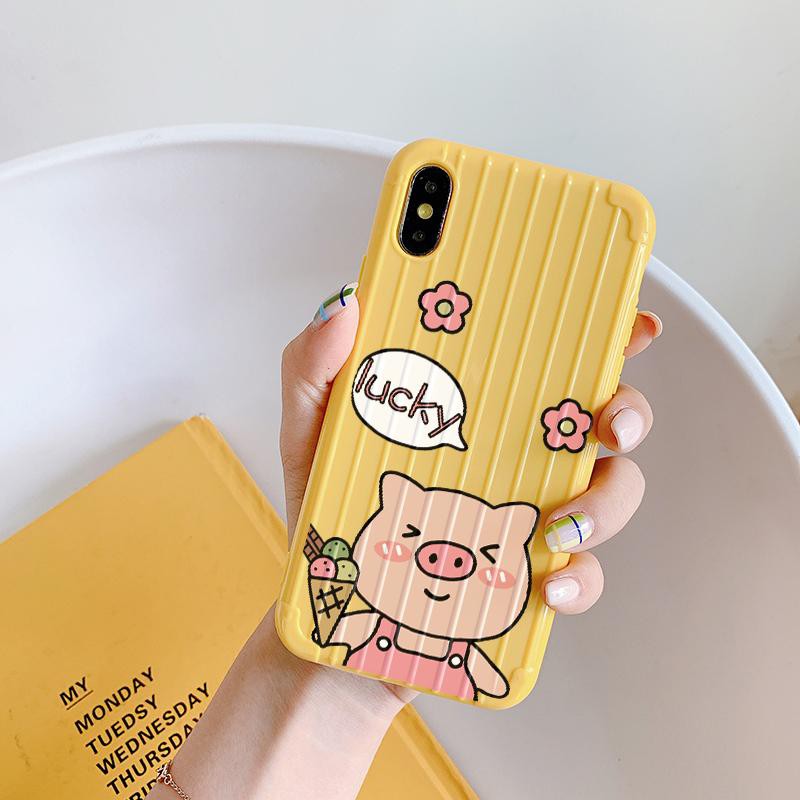 [ IPHONE ] Ốp Lưng Sọc Nổi Heo Lucky - S009 | BigBuy360 - bigbuy360.vn