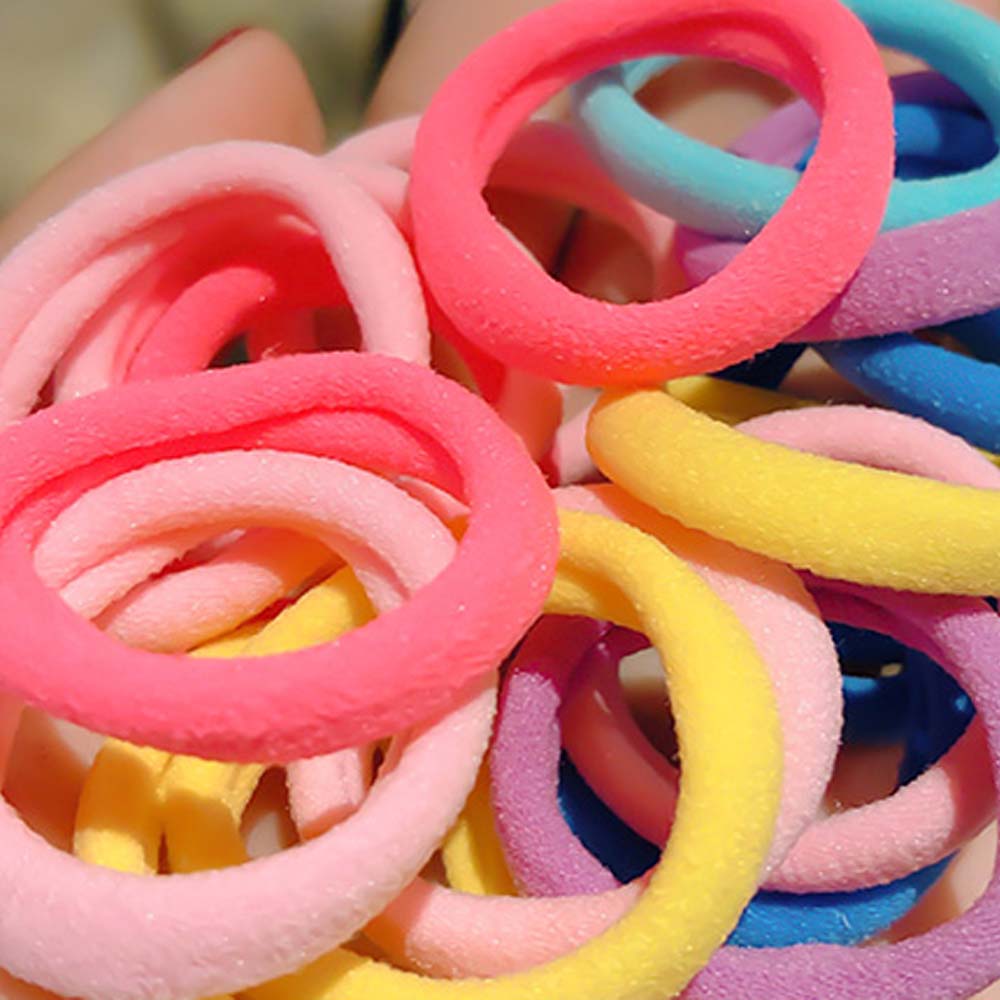 Set 50 Dây Buộc Tóc Co Giãn Nhiều Màu Cho Nữ