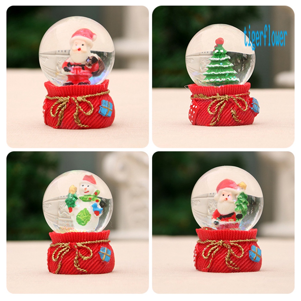 Quả Cầu Tuyết Kính Phát Sáng Dùng Trang Trí Cây Thông Giáng Sinh