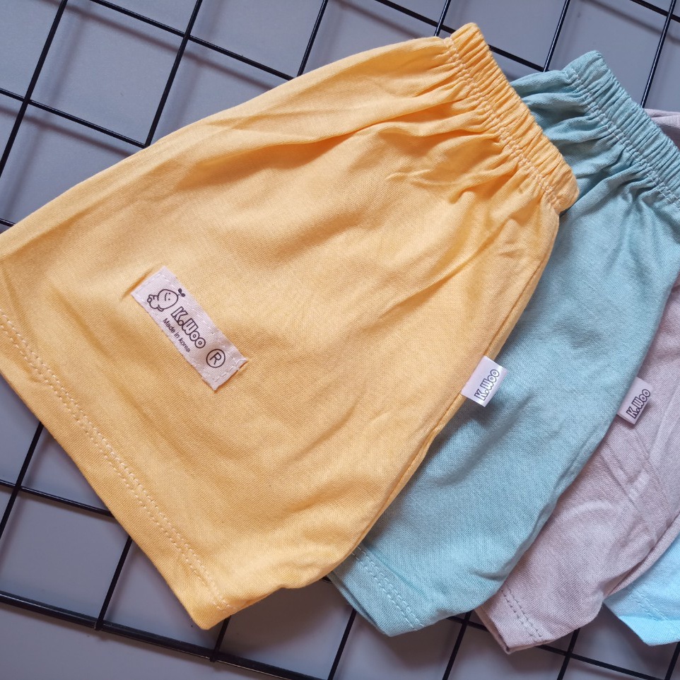 Quần đùi chục Kwoo thun lạnh cho bé trai &amp; bé gái (5 - 15kg)