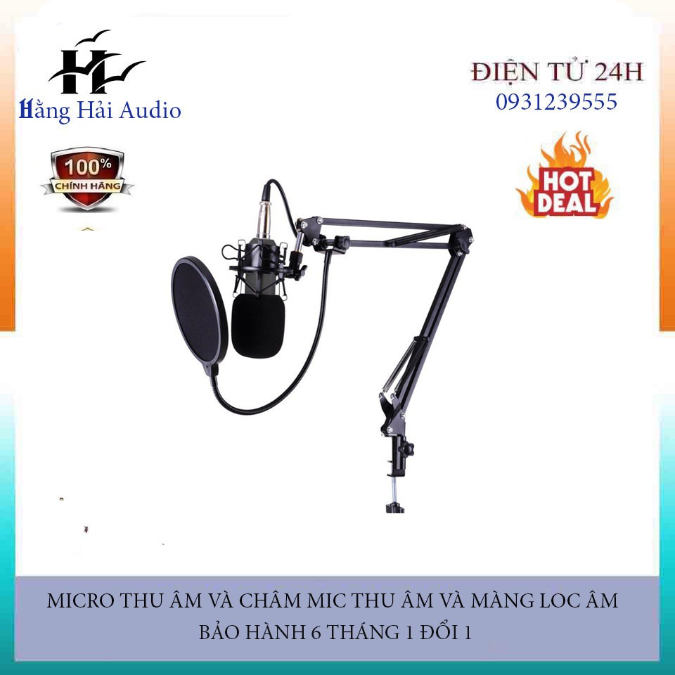 ⚡⚡⚡ MICRO THU ÂM BM 900 KÈM CHÂN GIÁ MICRO ,MÀNG LỌC ÂM ⚡⚡⚡