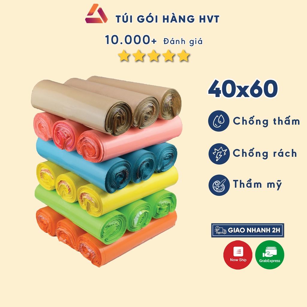 Túi gói hàng niêm phong NHUAHVT size 40*60cm cuộn 100 cái