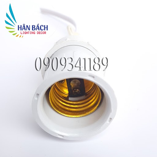 Đui đèn kín nước ngoài trời E27 trắng, đen giá siêu rẻ