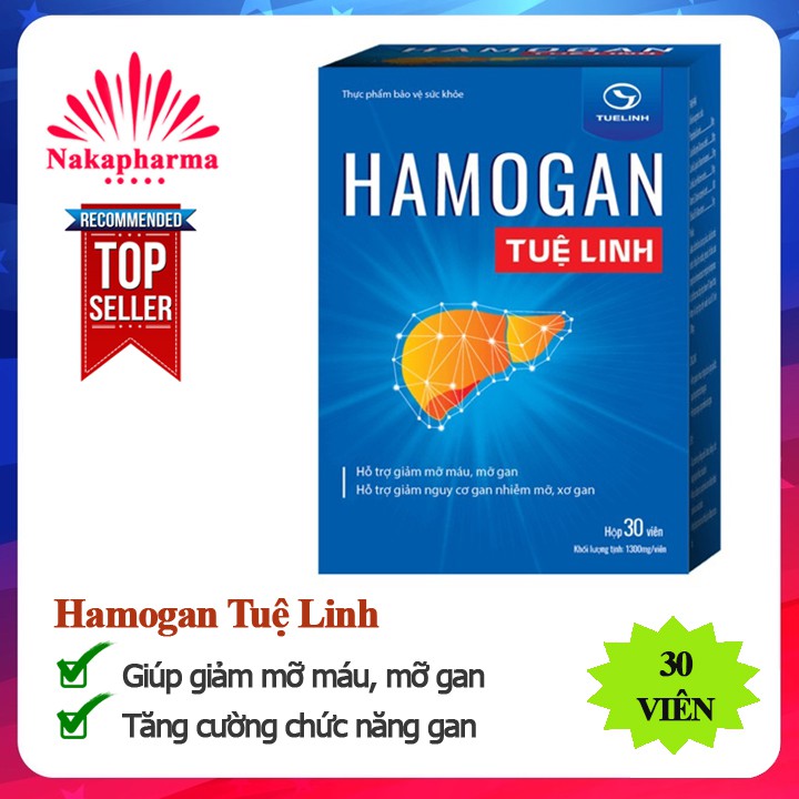 Hamogan Tuệ Linh | Giúp giảm mỡ máu, mỡ gan, giải độc gan, tăng cường chức năng gan