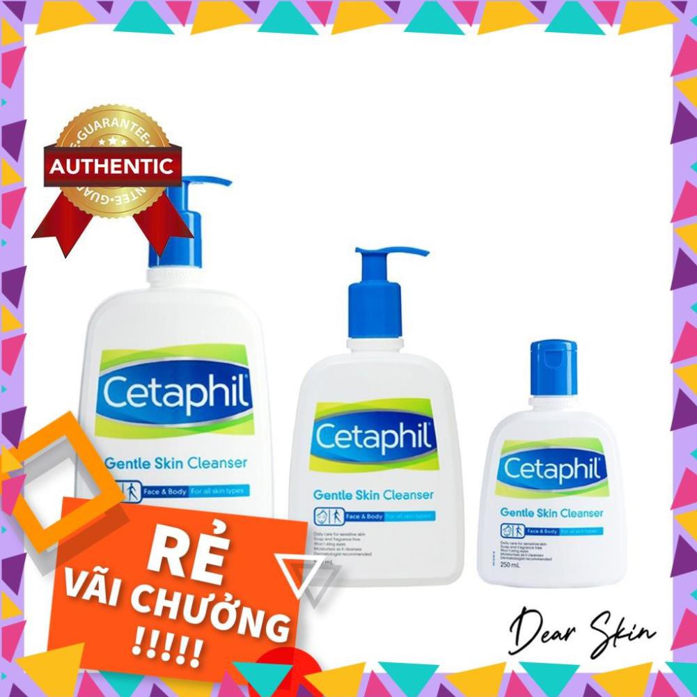 [Chính Hãng] Sữa Rửa Mặt Cetaphil Gentle Skin Cleanser 125ml 250ml 500ml - srm cetaphil dịu nhẹ dành cho da dầu da mụn