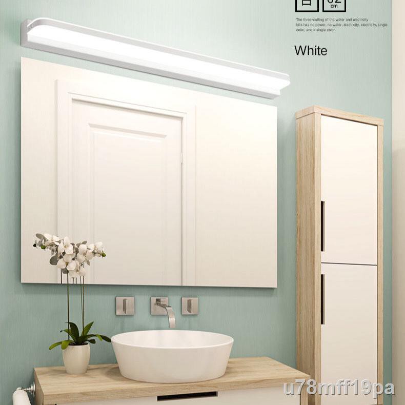 Đèn trang điểm phòng tắm LED đục lỗ miễn phí gương tường tủ tối giản hiện đại kiểu Bắc Âu