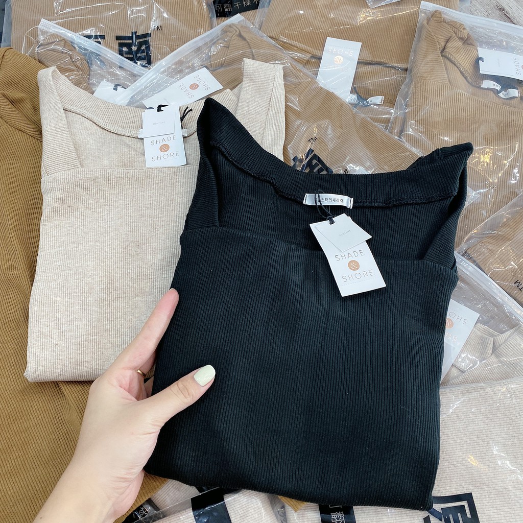 Áo len tăm cổ vuông siêu Hot cho ce | BigBuy360 - bigbuy360.vn