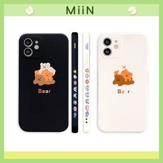 Ốp lưng iphone  3 Gấu in viền BVC 5/5s/6/6plus/6s/6splus/7/7plus/8/8plus/x/xs/11/12/pro/max/plus/promax/mini/case/awifi