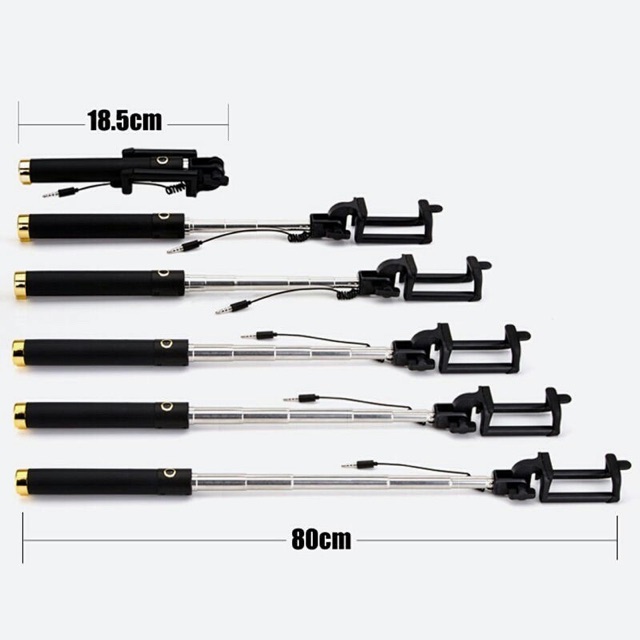 Gậy tự sướng Xi Sắt - Gậy Chụp Ảnh Dài Tối Đa 80cm