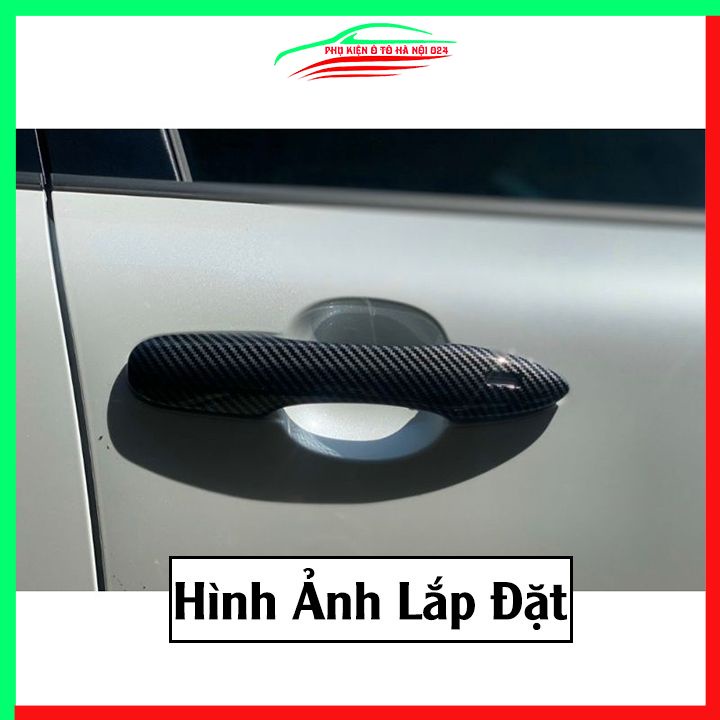 Ốp tay hõm Corolla Cross 2020-2023 vân Carbon chống trầy bảo vệ cửa xe ô tô