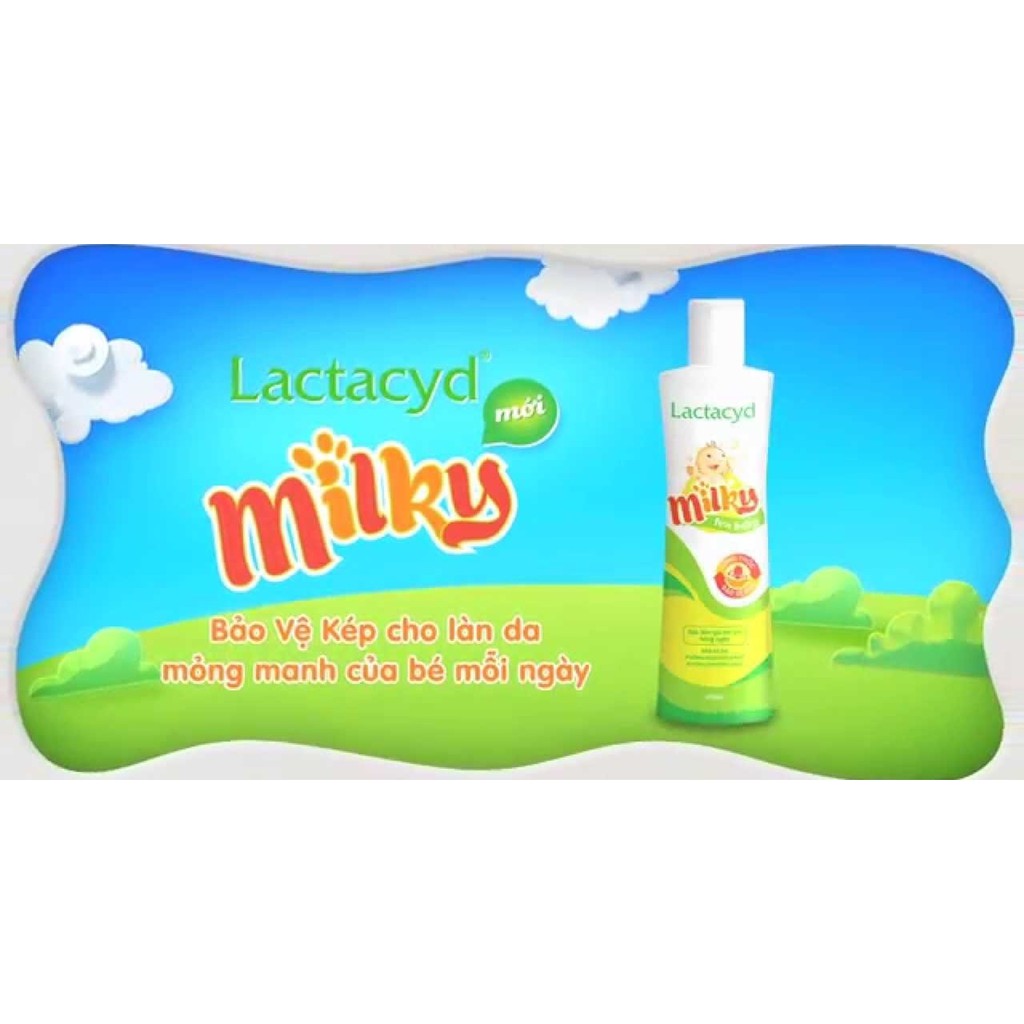 ✅[ CHÍNH HÃNG ] Sữa tắm gội trẻ em Lactacyd Milky 250ml