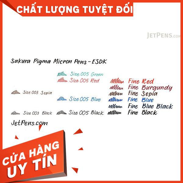 Bút kim vẽ kỹ thuật PIGMA MICRON Màu đỏ Red