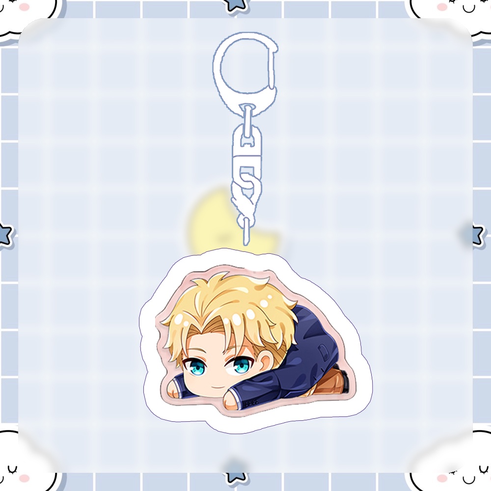 ( NẰM ) Móc khóa in hình SPY X FAMILY GIA ĐÌNH ĐIỆP VIÊN anime chibi mica trong acrylic