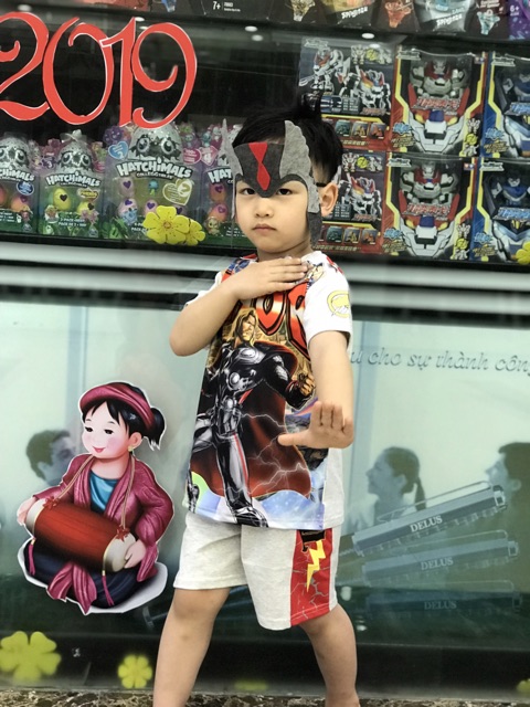 Bộ quần áo Thần Sấm Thor cho bé trai ( có hình chụp thật sản phẩm )