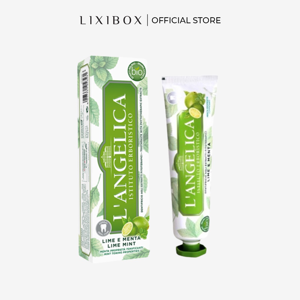 [HB Gift] Kem Đánh Răng Thảo Dược L'angelica Toothpaste Lime Mint 75ml