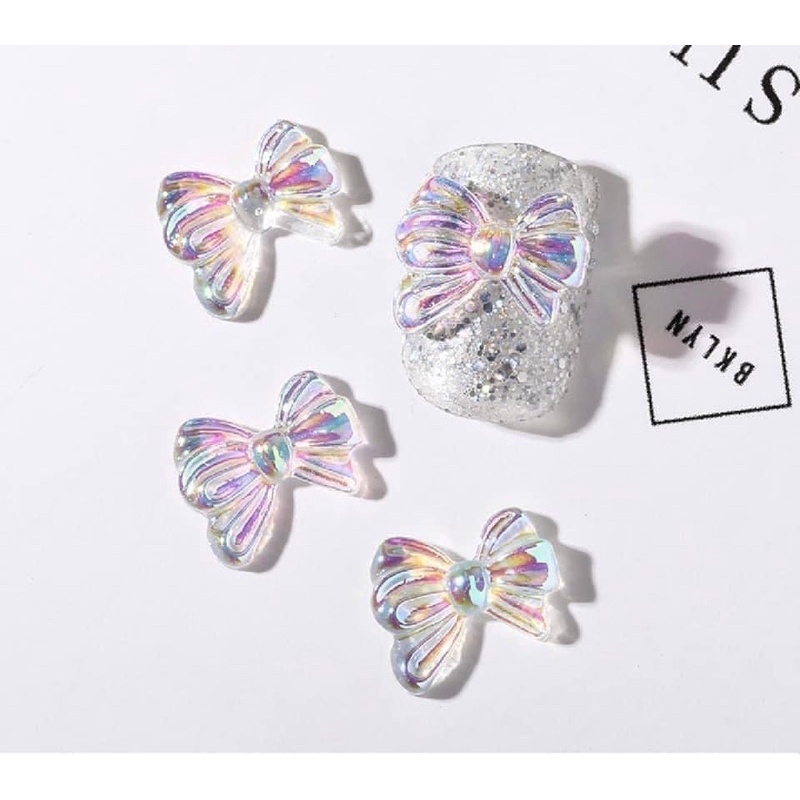 Sét nơ thuỷ tinh 7 màu mĩx kiểu