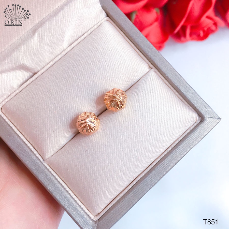 Bông tai bi màu 18 thiết kế cao cấp Orin T851