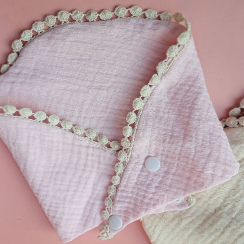 ✿ Yếm Ăn Cotton Hình Tam Giác Dễ Thương Cho Bé