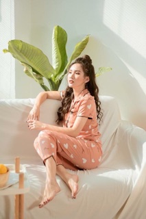 đồ bộ bambi ngắn tay lụa satin