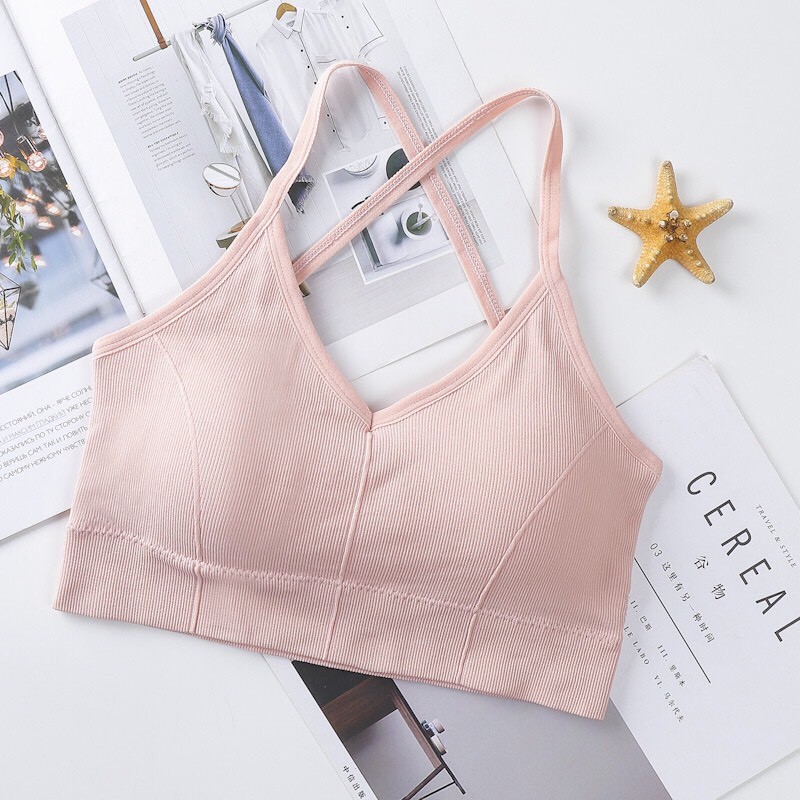 Áo Bra Dây Chéo Đệm Bàn Tay 2020 gym/yoga Phiên Bản Kết Hợp Siêu Hot | BigBuy360 - bigbuy360.vn