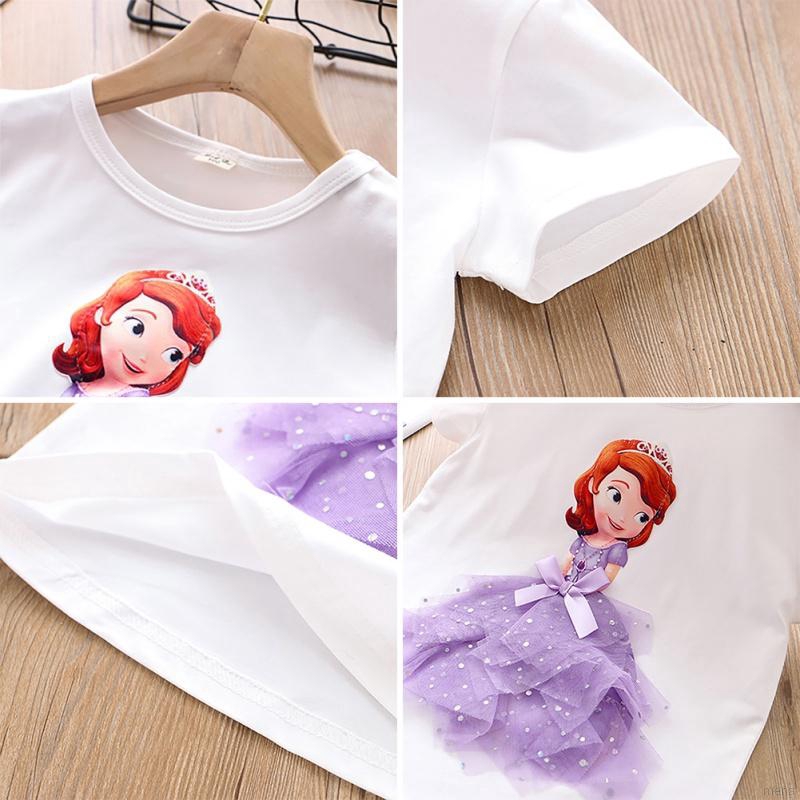 Áo Thun Tay Ngắn Cho Bé Gái