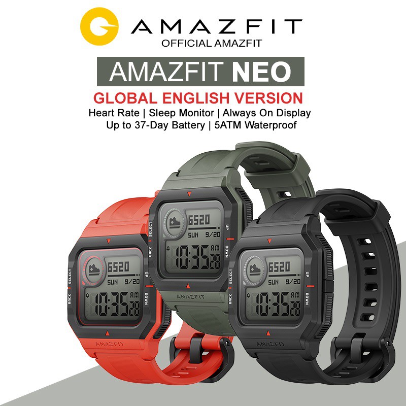 Đồng hồ Huami Amazfit Neo thông minh 1.2 inch 160mAh - Hàng Chính hãng