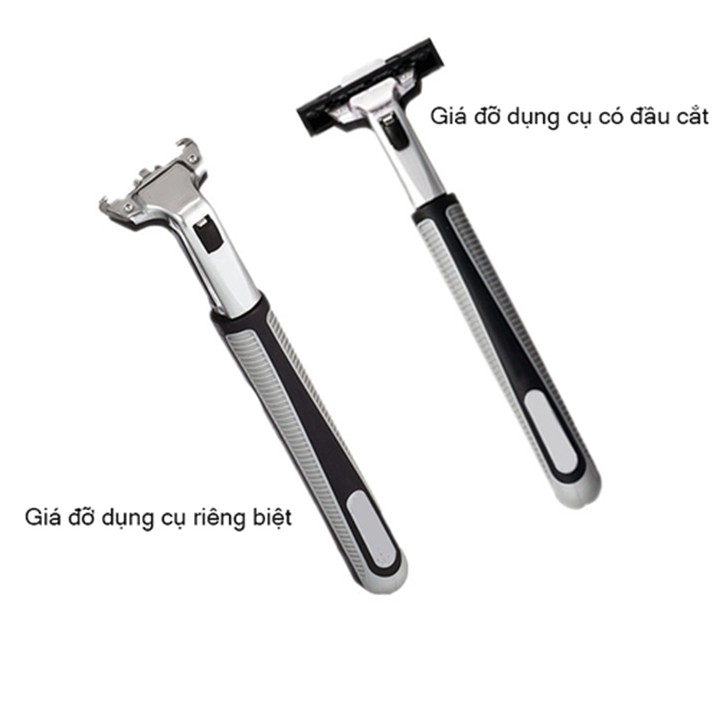 Set dao cạo râu + 12 lưỡi dao kép thay thế cạo lông chân cho nữ