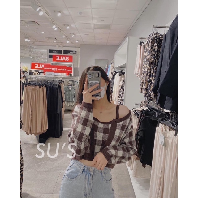 Set áo 2 dây + áo khoác ngoài