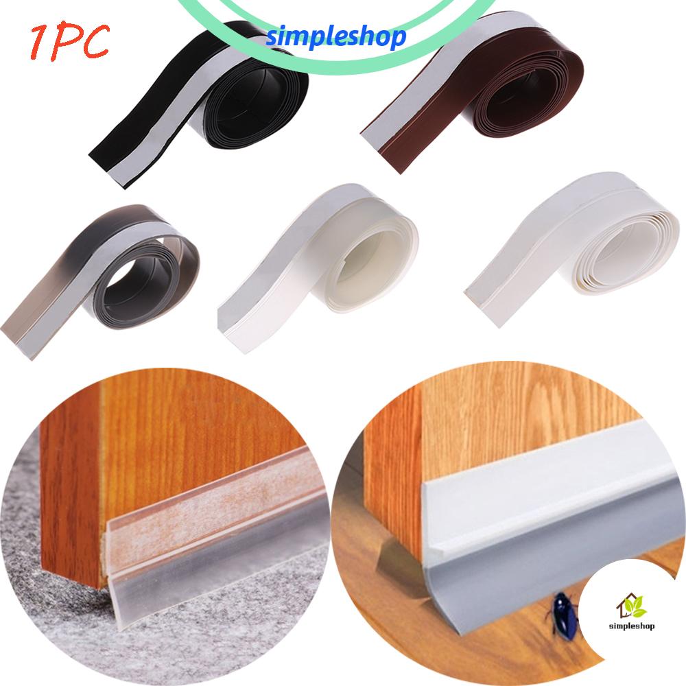 ❀SIMPLE❀ 1PC Door Bottom Seam Wall Sticker Sound Insulation Silicone Rubber Sealing Strip Door Window Wind Proof Bathroom Tape Home Decor Moldproof/Multicolor