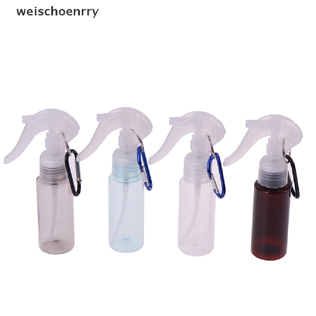 Bình Xịt Nước Bằng Nhựa Trong Suốt Có Móc Khóa Carabiner