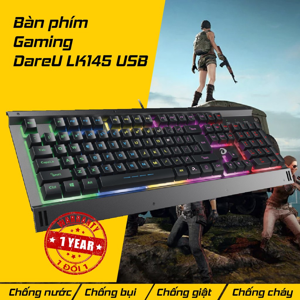 Bàn phím game giả cơ DAREU LK145 - led 7 màu | BigBuy360 - bigbuy360.vn