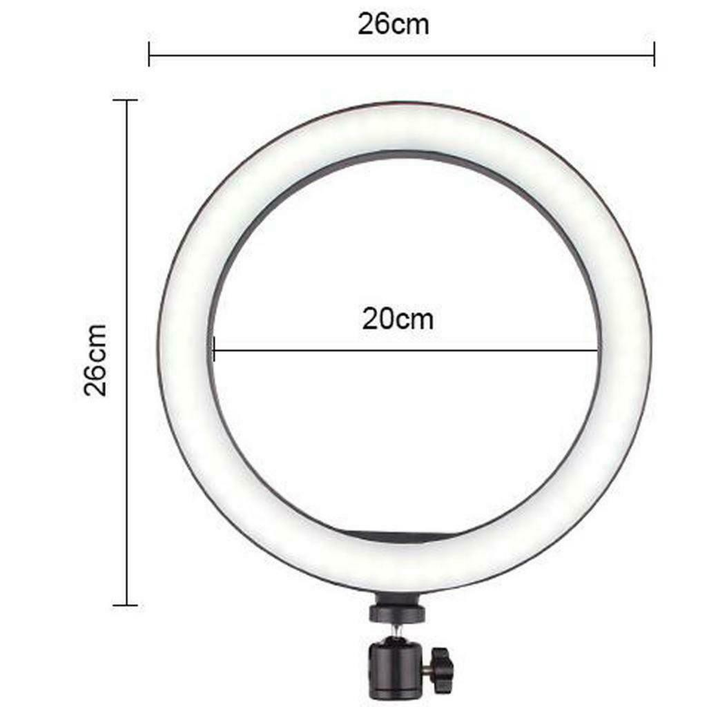 [Mã ELFLASH5 giảm 20K đơn 50K] Bộ chân đứng mini + Đèn LED ring 26cm hỗ trợ chụp sản phẩm, quy phim, livestream