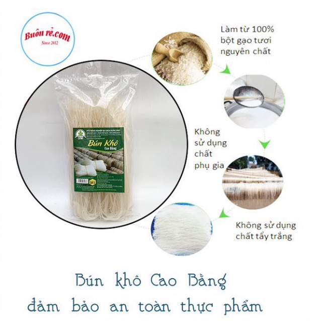 1kg Bún gạo trắng/Bún gạo khô đặc sản Cao Bằng nguyên chất  - Bữa ăn sáng lý tưởng