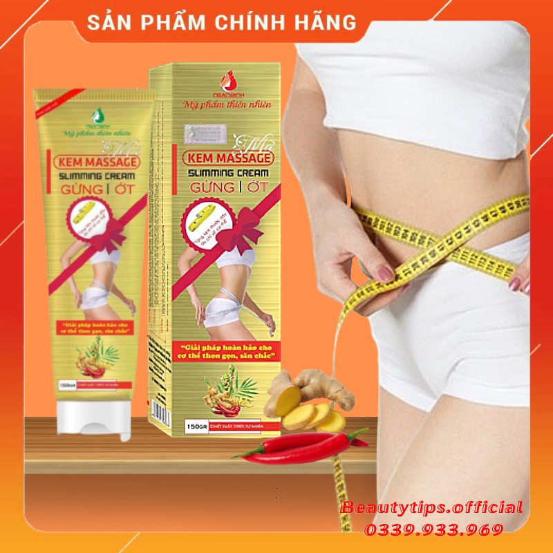 Kem Massage Tan Mỡ Gừng Ớt Ngân Bình 150gr Mẫu Mới