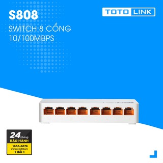 Switch TOTOLINK 8 port S808 5 port S505 100Mbps - Hàng Chính Hãng