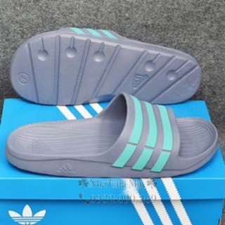 [☘️ADIDAS®☘️]- DÉP ĐÚC DURAMO SLIDES - Xám S/Ngọc