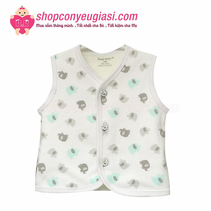 Áo Gilet Fany Túi Tròn In Rơi - Made In Vietnam