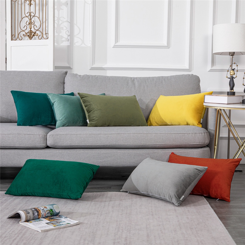 Ready Sotck Soft Velvet Cushion Cover 30*50 Decorative PillowCase 40x40cm Square Pillow Cover for Bed Sofa Hotel Decoration | BigBuy360 - bigbuy360.vn