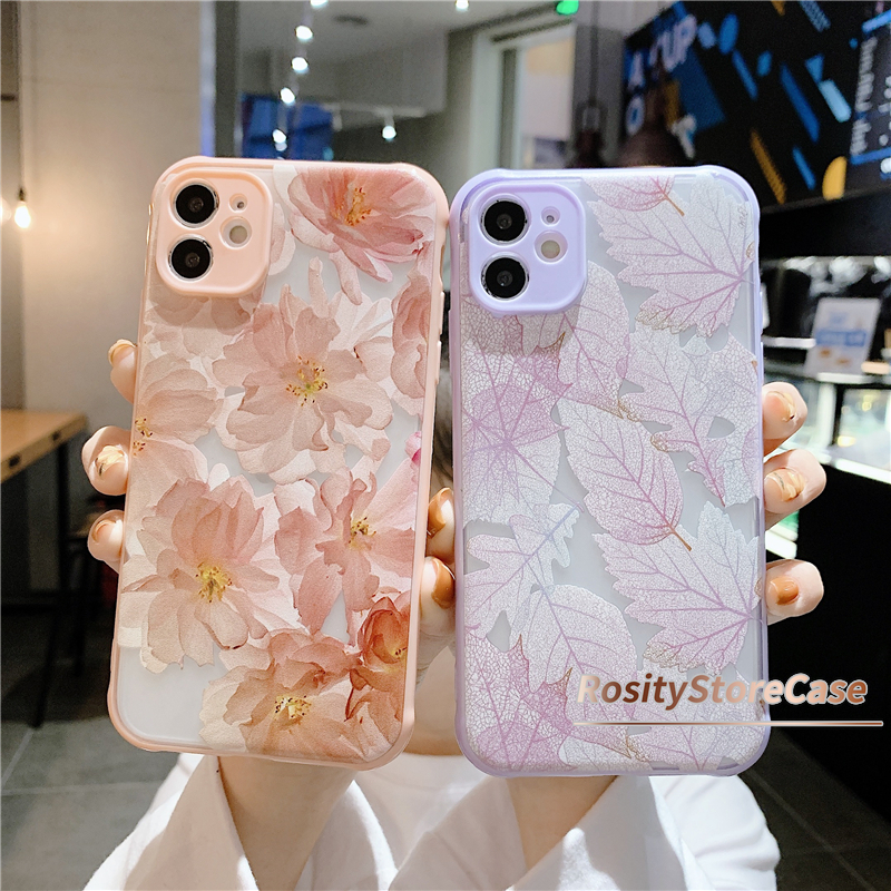 Ốp điện thoại in hoa cho Samsung A51 A11 A50 A10S J7 Prime J2 Prime A20S A21S A30 A50S A30S A20 M11 M10S M40S A205 A305