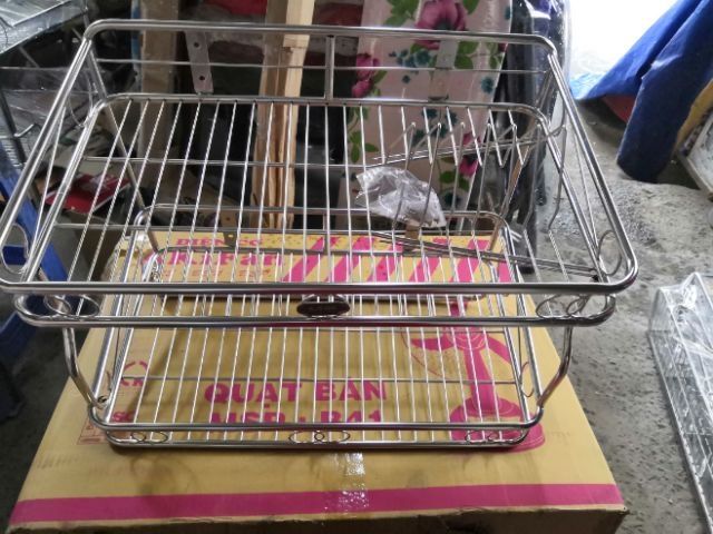 Kệ treo inox 2 tầng 304