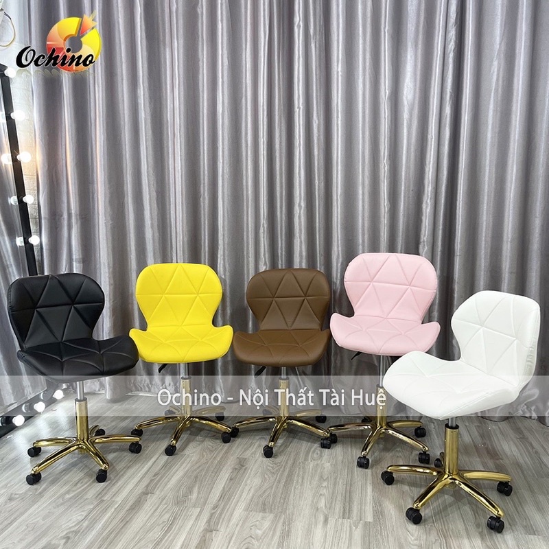 Ghế Quầy Bar Nâng Hạ Chiều Cao Chân Xoay. Ghế Cao Ngồi Quầy Bar Tiệm Tóc Có Tựa Nệm Êm Mềm Mại