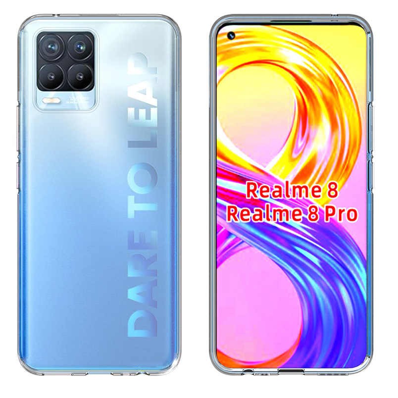 Ốp silicon oppo Realme 8 / Realme 8 Pro trong suốt bảo vệ máy, Ốp dẻo đen Realme 8/Realme8 Pro,Kính cường lực Realme8
